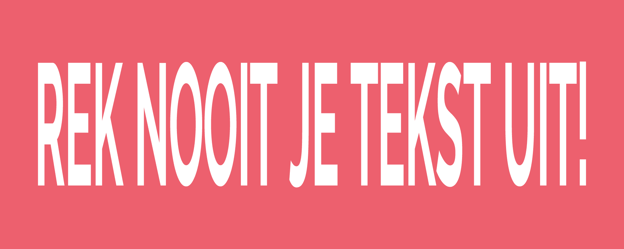 tekst uitrekken veel voorkomende typografie fouten